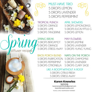 Diffuser Recipes for Spring!