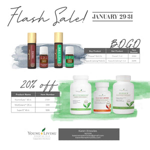 Don't miss out on YOUNG LIVING'S FLASH SALE!! Ends the 31st