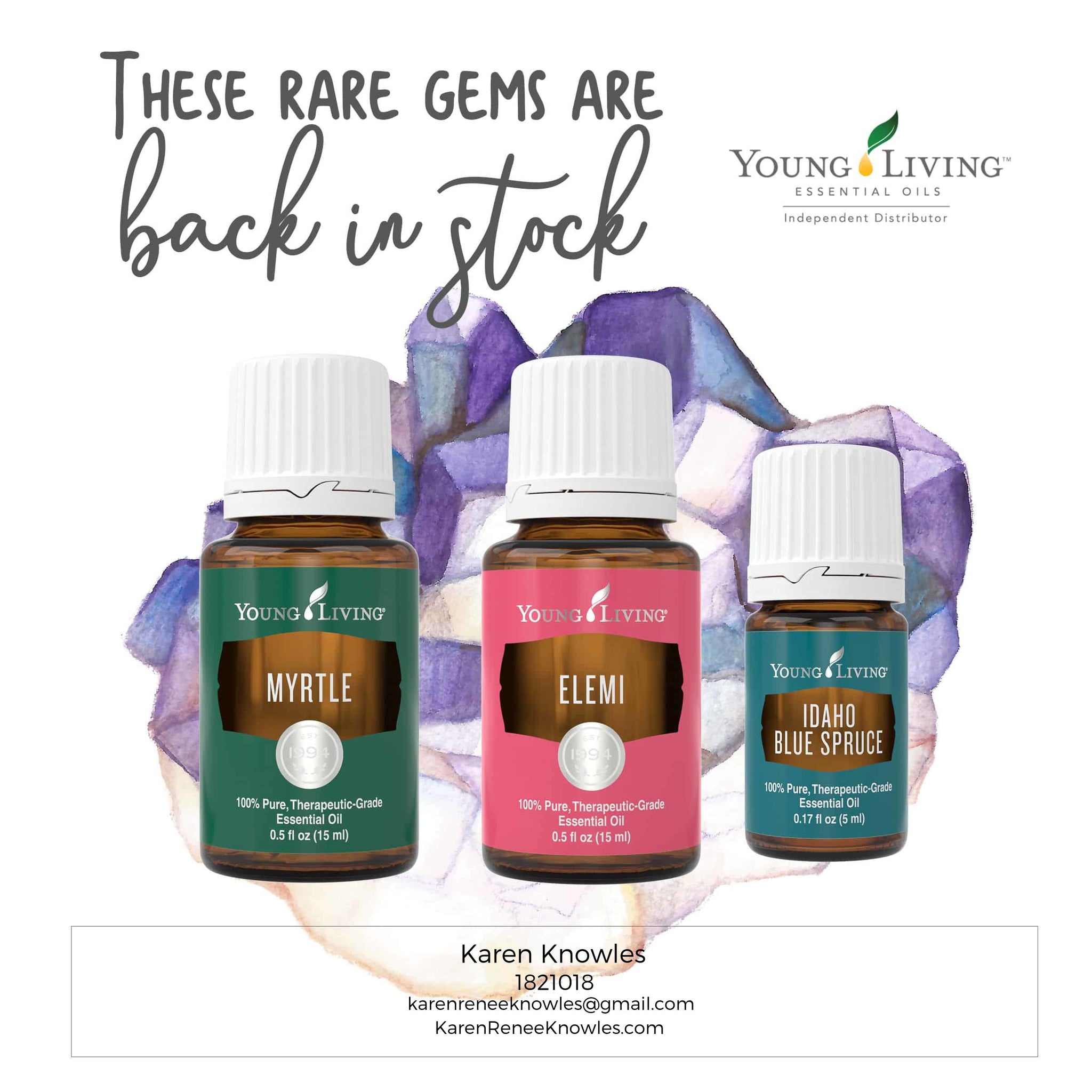 Rare and Back In Stock Essential Oils- Young Living