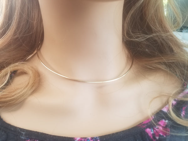 14 gauge 14k yellow gold filled Neckwire