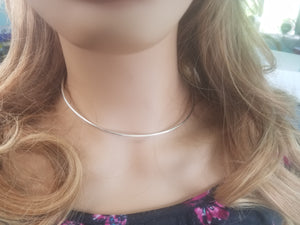 14 gauge Argentium Silver Neckwire