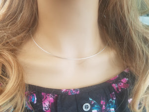 18 gauge Argentium Silver Neckwire