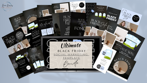 Ultimate Black Friday (Professionally Designed) Social Media Editable Templates
