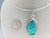 Fabulous Turquoise Gemstone in teardrop shape- hand sculpted in sterling silver .925 argentium anti-tarnish silver