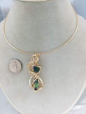 Unique Ammolite Pendant