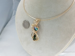 Unique Ammolite Pendant