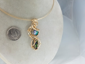 Unique Ammolite Pendant