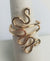 14 kt Gold Filled Wire Sculpted Twisty Ring - Adjustable sizing