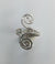 Sterling Silver Wire Sculpted Double Spiral Ring - Adjustable sizing