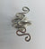 Sterling Silver Wire Sculpted Twisty Ring - Adjustable sizing