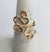 14 kt Gold Filled Wire Sculpted Ring - Adjustable sizing