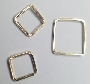 Square Cartilage Mini Hoop Earring