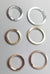 Round cartilage piercing - Square wire mini hoop single earring