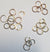 Round cartilage piercing - Square wire mini hoop single earring