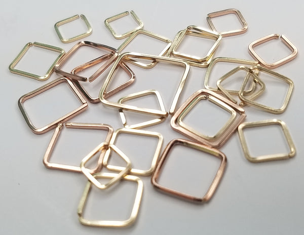 Square Cartilage Mini Hoop Earring