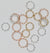 Round cartilage  piercing mini hoop single earring with twisted wire