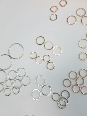 Round cartilage mini hoop, conch, nose piercing, earrings, orbital- 20ga square shaped wire