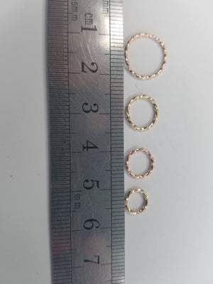 Round cartilage mini hoop, conch, nose piercing, earrings, orbital- 20 gauge round wire