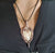 Natural fossil Coral gemstone Pendant in Pure Copper