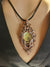 Colorful Shell Pendant Sculpted in Pure Copper Wire