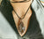 Maury Mountain Agate Pendant Artistically Sculpted in Pure Copper Wire