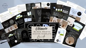 Ultimate Black Friday (Professionally Designed) Social Media Editable Templates