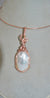 Osemna Pearl Pendant Hand Sculpted in 14kt  Rose Gold-filled wire