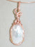 Osemna Pearl Pendant Hand Sculpted in 14kt  Rose Gold-filled wire