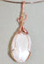 Osemna Pearl Pendant Hand Sculpted in 14kt  Rose Gold-filled wire