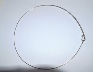 18 gauge Argentium Silver Neckwire