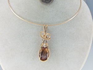 Beautiful Natural Ametrine Faceted Gemstone Pendant