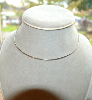 16 gauge Argentium Silver Neckwire