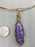 Amazing Charoite Gem Hand-Sculpted in 14kt Gold-filled wire