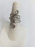 Sterling Silver Wire Sculpted Twisty Spiral Ring - Adjustable sizing
