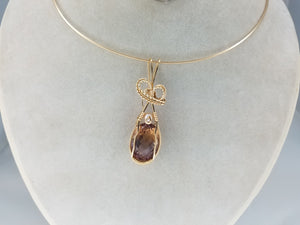 Beautiful Natural Ametrine Faceted Gemstone Pendant