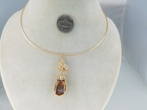 Beautiful Natural Ametrine Faceted Gemstone Pendant