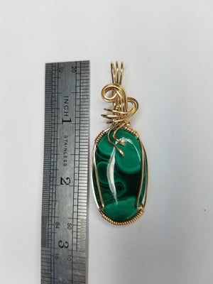 Stunning Designer Green Malachite  Pendant