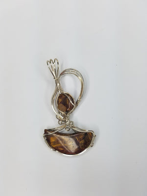 Pietersite Gemstones Hand Sculpted in Argentium Silver (tarnish resistant) Wire