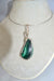 Gorgeous Green Malachite Gemstone Pendant Hand-sculpted in Argentium (anti-tarnish) Sterling Silver Wire