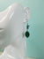 Malachite and Snowflake Jasper Dangle Earrings