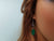 Malachite and Snowflake Jasper Dangle Earrings