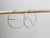 Unique Hoop Minimalist Threader Earrings hand sculpted in 14kt Gold Filled Wire