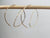 Unique Hoop Minimalist Threader Earrings hand sculpted in 14kt Gold Filled Wire