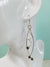 Unique Argentium Silver (tarnish resistant) Swirly Dangle Beaded Earrings