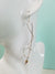 Unique Argentium Silver (tarnish resistant) Long Swirly Dangle Beaded Earrings