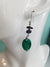 Malachite and Snowflake Jasper Dangle Earrings