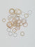 Round cartilage  piercing mini hoop single earring with twisted wire