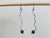 Lava Bead Diffuser Dangle Earrings Hand Sculpted in Argentium Silver (tarnish resistant) Wire