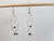 Unique Argentium Silver (tarnish resistant) Swirly Dangle Beaded Earrings