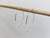 Open Design Minimalist Threader Earrings hand sculpted in 14kt Gold Filled Wire